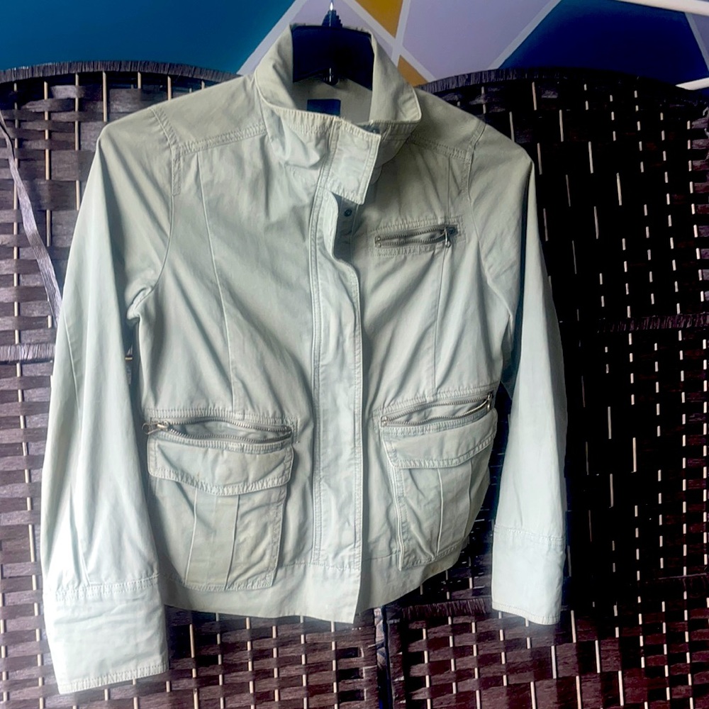 GAP, Green utility jacket with front zippers , size small